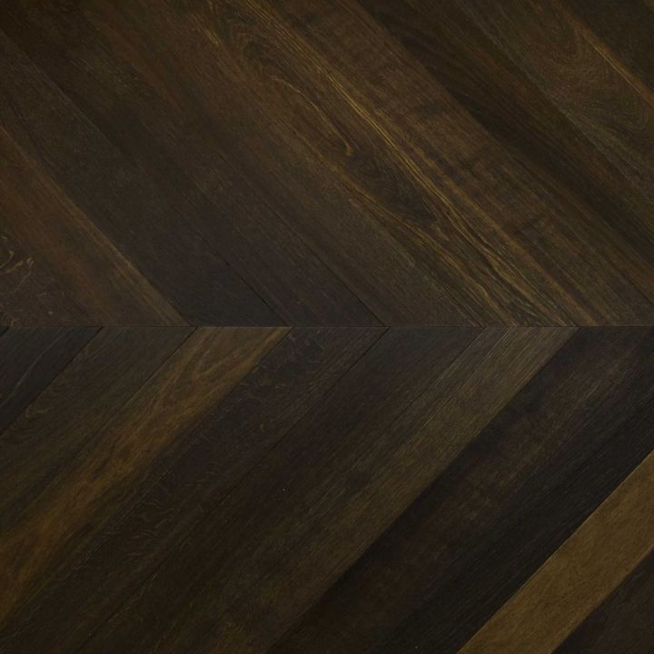 V4 Smoked Oak Chevron 10mm x 90mm Brushed & UV Oiled