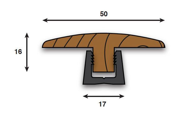 Solid Light Oak Threshold WT18 990mm